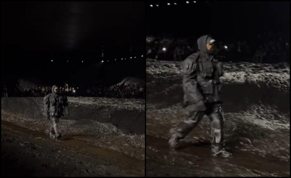 Săptămâna Modei la Paris. Kanye West a defilat prin noroi, pentru Balenciaga. Oamenii abia l-au recunoscut