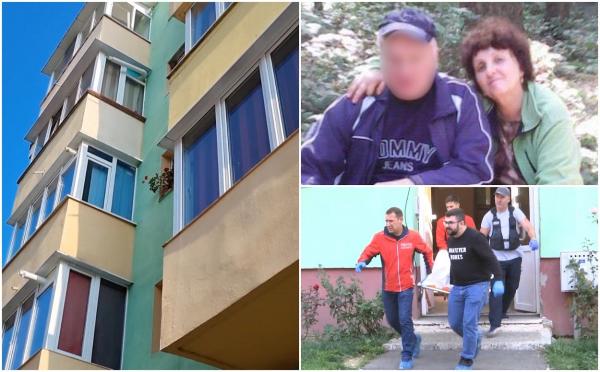 Aurica și soțul ei, găsiți într-o baie de sânge, în apartamentul lor din Codlea. Lângă trupul femeii era o toporișcă