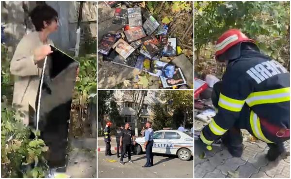 "Era stresat cu soția". Un bătrân din Năvodari a aruncat pe geam cam tot ce avea prin casă, inclusiv televizorul