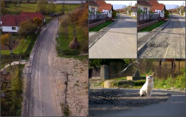 "A fost frumos!" Și-au luat asfaltul înapoi acasă. O firmă a decopertat șoseaua pe care a modernizat-o, după ce nu și-a primit banii