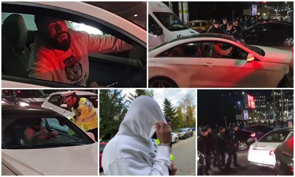 Filmul celor 11 ore în care şoferul cu Mercedes a batjocorit oamenii legii. Circul s-a încheiat doar când s-a predat de bunăvoie