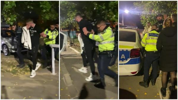 Momentul în care șoferul care a umilit un poliţist şi 4 jandarmi în Bucureşti este reţinut. Unde a fost prins