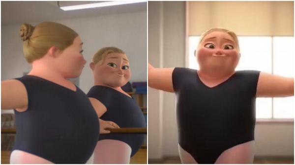 "Era şi timpul!" Fanii Disney laudă primul film scurt de animaţie în care rolul principal i-a revenit unui personaj supraponderal