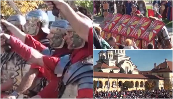 Garda Apulum, spectacol de reconstituire istorică, la zece ani de existenţă. Bătălia dintre daci şi romani, aplaudată la scenă deschisă