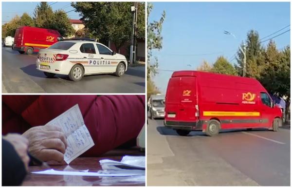 Cum a furat un bărbat un sac cu bani din maşina Poştei Române. A fugit cu 280.000 de lei, pensiile oamenilor din Chiajna