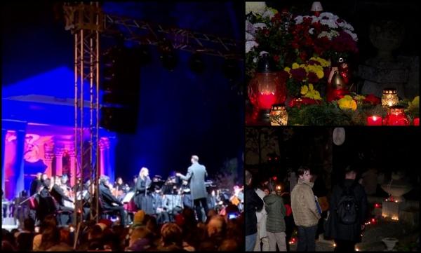 Ziua Morților a îmbrăcat cimitirele în flori și lumină. Sărbătoarea, închinată cu un concert în cimitirul din Cluj-Napoca