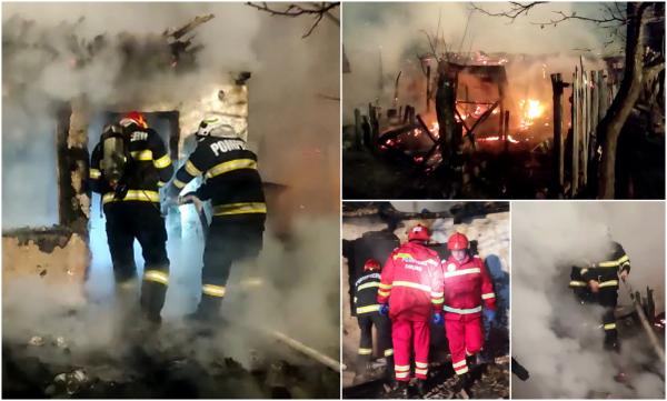 Un bătrân din Vaslui a ars de viu în propria casă, după un incendiu extrem de violent. A fost găsit carbonizat, sub tavanul prăbuşit