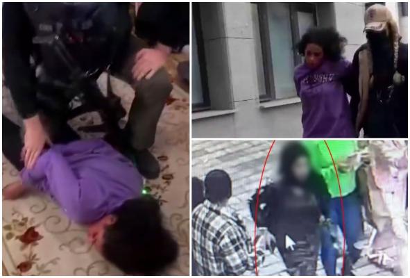 Momentul în care principala suspectă a atentatului din Istanbul este ridicată de poliţiştii turci. Sirianca ar fi fost recrutată de PKK