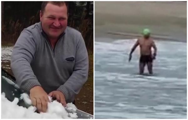 Două anotimpuri în România, în acelaşi timp: unii dau zăpada, alţii se plimbă la 22 de grade Celsius. Vremea ne pregăteşte noi surprize