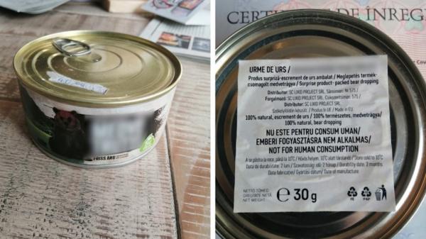 Excrementele de urs la conservă, vândute ca "suvenir autentic-secuiesc" în Covasna. De ce nu poate fi interzis produsul