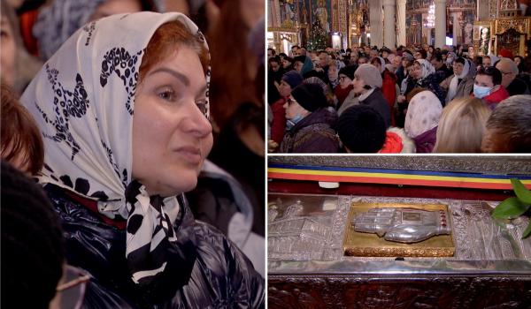 Pelerinaj la Brâul Maicii Domnului, adus din Grecia la Biserica Sf. Gheorghe Nou din Bucureşti: "Este o zi istorică"