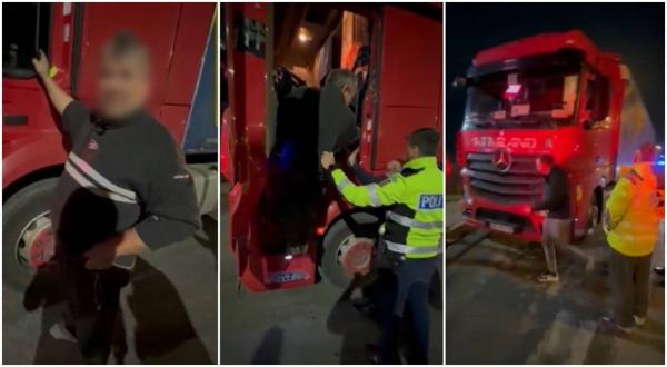"Cum conduceți în starea asta?". Șofer de TIR beat criță, prins la volan pe șoselele din Constanța. Rezultatul etilotestului i-a șocat pe polițiști
