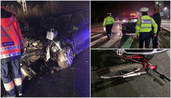 Tânăr lovit pe trecerea de pietoni, în Prahova. O mașină care i-a acordat prioritate a fost izbită cu viteză din spate și a ricoșat în pieton 