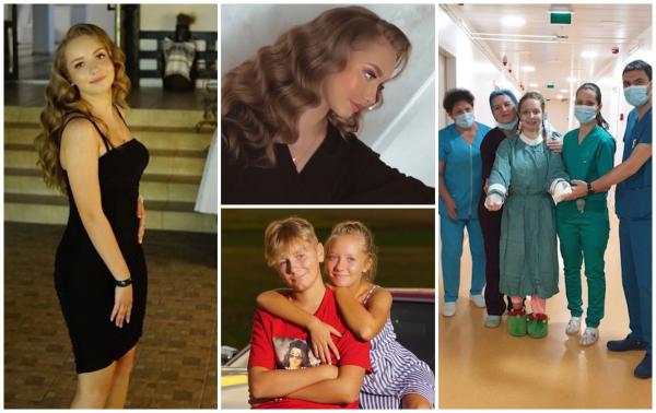 Primele lacrimi de fericire pentru Alexia. Copila de 15 ani, cu mâinile replantate de medici, a petrecut Revelionul alături de prieteni şi colindători