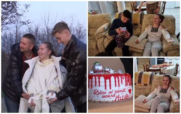 Alexia, fata de 15 ani căreia doctorii i-au pus braţele la loc, dorinţă emoţionantă în noaptea de Anul Nou: "Să îmi revin cât mai bine se poate"