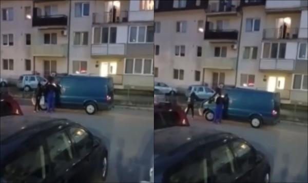 Bărbat luat la bătaie de o femeie, după ce acesta a oprit maşina pe o porţiune din locul ei de parcare, în Cluj