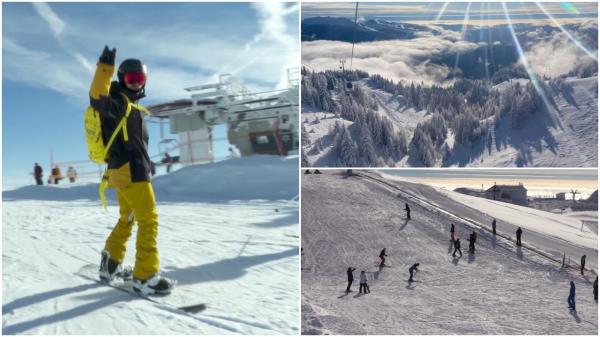 Sezonul de schi s-a deschis oficial la Sinaia: "Condiţiile sunt excelente". Cât costă un skipass pentru o zi