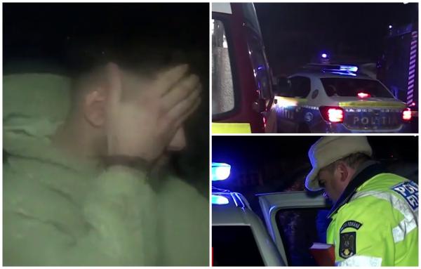 Urmărit de Poliţie, până în râu: un tânăr din Iaşi a plonjat cu maşina în apă, cu tot cu echipajul din spate. Motivul cursei nebune