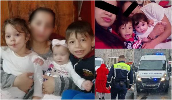 Mama celor 3 copilași morți în București a recunoscut că nu era acasă. Unde ar fi fost, de fapt, femeia când a izbucnit incendiul