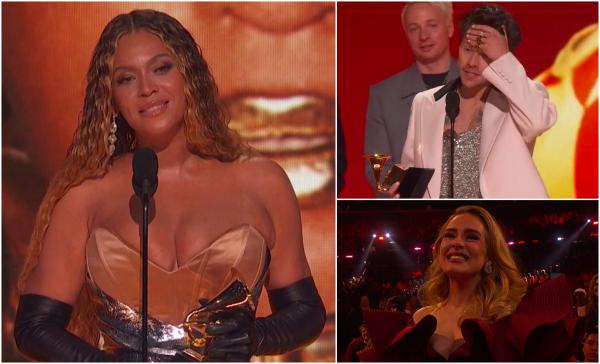 Premiile Grammy 2023. Harry Styles şi Beyonce, marii câştigători ai galei. Ce artişti au plecat acasă cu râvnitul trofeu