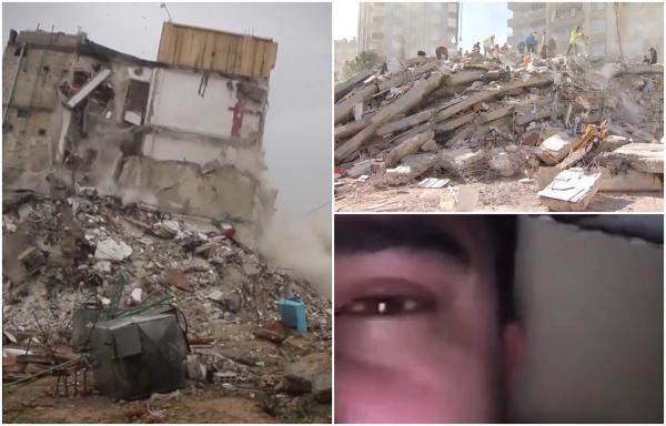 "Vă rog, veniţi şi ajutaţi-ne! Salvaţi-ne!" Un student turc s-a filmat sub dărâmături și a postat imaginile pe Facebook