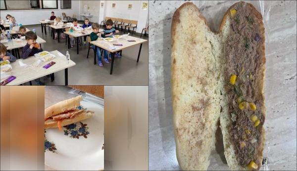 Femeie din Maramureş, revoltată după ce a văzut ce mâncare a primit fiica ei la şcoală. A postat imaginile pe Facebook