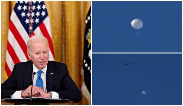 Americanii au doborât un obiect zburător, de mărimea unei mașini. Pentagonul susține că balonul era un pericol pentru traficul aerian