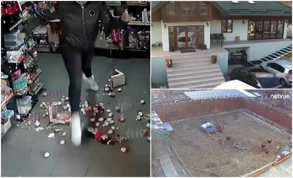 Cutremurul de 5,2 din Gorj, o "surpriză" pentru directorul INFP. Camerele de supraveghere au filmat când pământul a început să se clatine