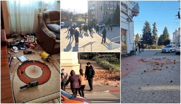 Un bărbat a sărit de la etaj în Târgu Jiu, în timpul cutremurului care a lovit Oltenia. Alți cinci oameni au suferit atacuri de panică