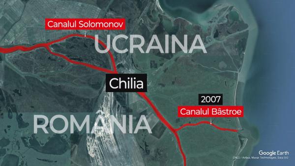 ANIMAŢIE. Planul ilegal pus la cale de Ucraina în canalul Bâstroe. Activiştii avertizează că ar produce o catastrofă în Delta Dunării