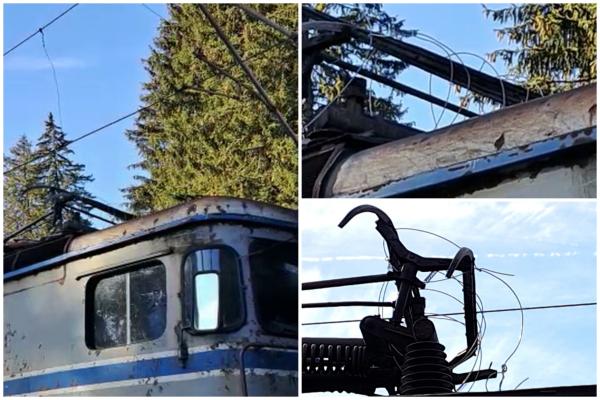 Înarmat cu o sârmă, "Dorel" e de neoprit. Cum a fost "reparată" o locomotivă