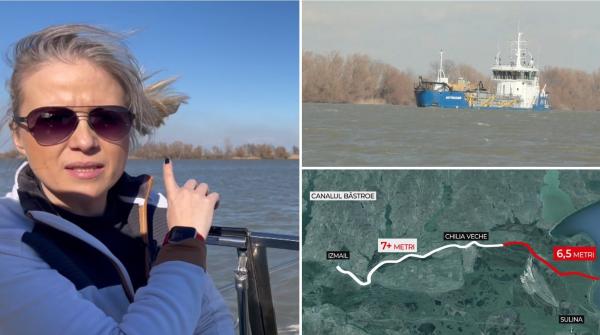 Echipa Observator, măsurători la confluenţa canalului Bâstroe cu braţul Chilia. Preşedintele Iohannis, prima reacţie în scandal: "Să nu atacăm Ucraina"