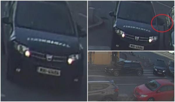 Primele măsuri luate de Jandarmeria Capitalei, după ce un jandarm a zgâriat intenționat mașina pe care un șofer o lăsase în mijlocul drumului pe avarii