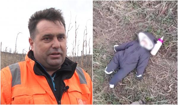 Mărturia bărbatului care a găsit bebeluşul abandonat de mama de 22 de ani pe un câmp din Sibiu. "O mânuţă care se ridica"