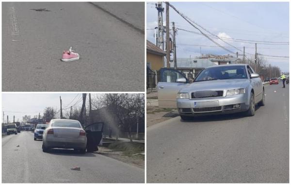 Fetiţă de 8 ani, lovită în plin de o şoferiţă pe un drum din Galaţi. Copila a fost preluată de un elicopter SMURD