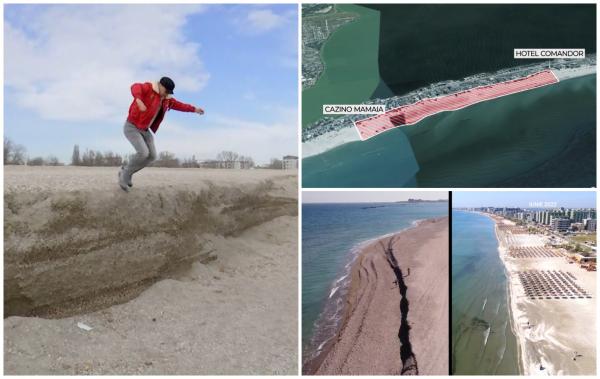 ANIMAŢIE. Dune de 2 metri pe plajele lărgite din Mamaia, unde sunt aşteptaţi turiştii. "A venit muntele la mare"