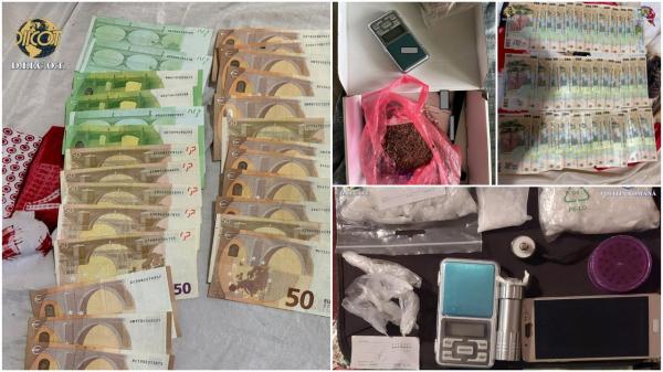 Patru indivizi, reţinuţi după ce au vândut droguri şi i-au "aprovizionat" şi pe deţinuţii din Bucureşti şi Botoşani. "Comoara" găsită de procurori la percheziţii