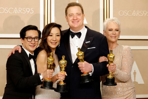 Premiile Oscar 2023. "Everything Everywhere All at Once", desemnat cel mai bun film. Brendan Fraser şi Michelle Yeoh, cei mai buni actori în roluri principale