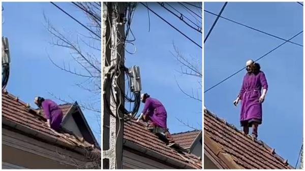 Scene ireale în Cluj. Un cetăţean american şi-a sechestrat soţia şi a ameninţat că o ucide: s-a urcat pe acoperişul casei, înarmat cu o lingură