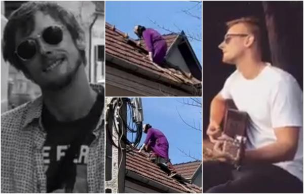 ''Rămâi acolo că te împuşc!'' Filmul incidentului halucinant în care un american şi-a sechestrat soţia şi a ameninţat că o ucide. Individul a căzut cu mascaţii prin acoperiş