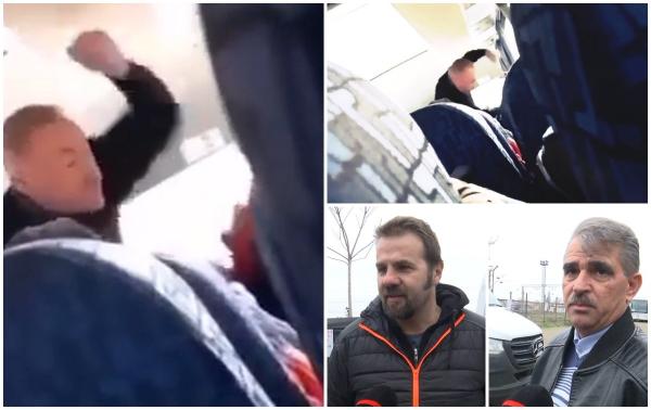 Reacţiile colegilor după ce au văzut cum un şofer de microbuz ia la bătaie o femeie care nu a vrut să ia loc