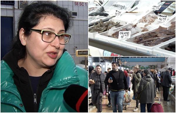 Preţul la peşte a explodat de sărbători. Românii au făcut "ochii mari" prin pieţe: "Ne tot uităm și dăm ture-ture"