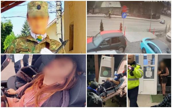 "Nu se putea ţine pe picioare. Nu aveai cu cine să vorbeşti". Filmul accidentului din Suceava, unde o angajată MApN s-a urcat beată la volan şi a lovit un biciclist