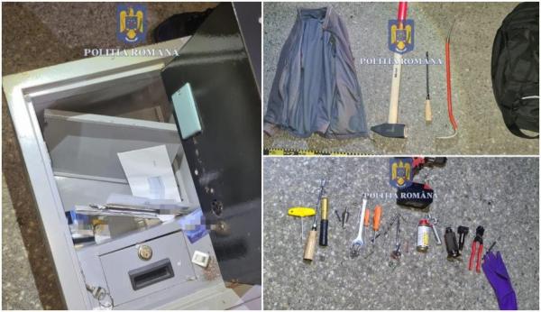 Au crezut că dau lovitura, dar au furat un seif gol. Trei bărbaţi din Timiş, prinşi de poliţişti când se pregăteau să deschidă "captura"