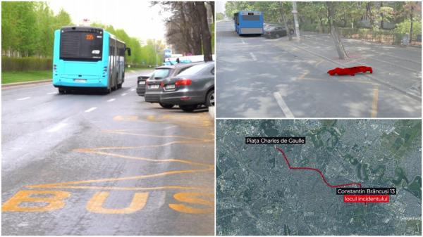 ANIMAŢIE. Filmul nenorocirii din Capitală, în care un bărbat a murit călcat de autobuz. Colegul şoferului: "Horror! Nu vedem, închid uşile la noroc"