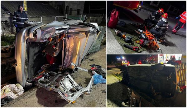 Tineri morți într-o mașină furată, pe un drum din județul Iași. Un băiat de 17 ani, fără permis, și-a băgat în mormânt prietenii