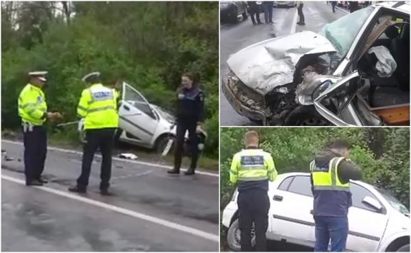Accident violent cu 3 victime, între Reşiţa şi Caransebeş. Două maşini s-au izbit frontal, după ce unul dintre şoferi a pierdut controlul volanului
