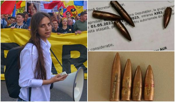 Gloanţele cu care Ariadna Cîrligeanu a intrat în Parlament ar proveni de la un pistol mitralieră. Consiliera AUR spune că erau suveniruri