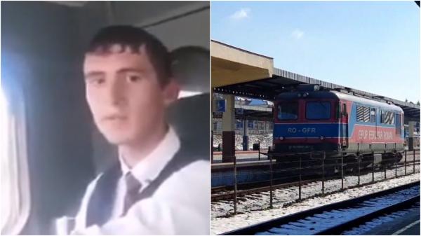 Tânărul de 20 de ani din Medgidia s-a filmat în timp ce conduce o locomotivă din gară. Cum a reuşit să plece cu ea 200 de metri până a fost prins