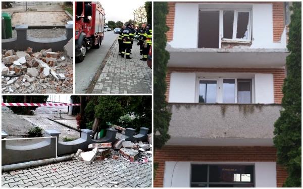 Explozie puternică într-un bloc din Timiş, în urma unei acumulări de gaze. O femeie şi un bărbat au ajuns la spital cu arsuri grave